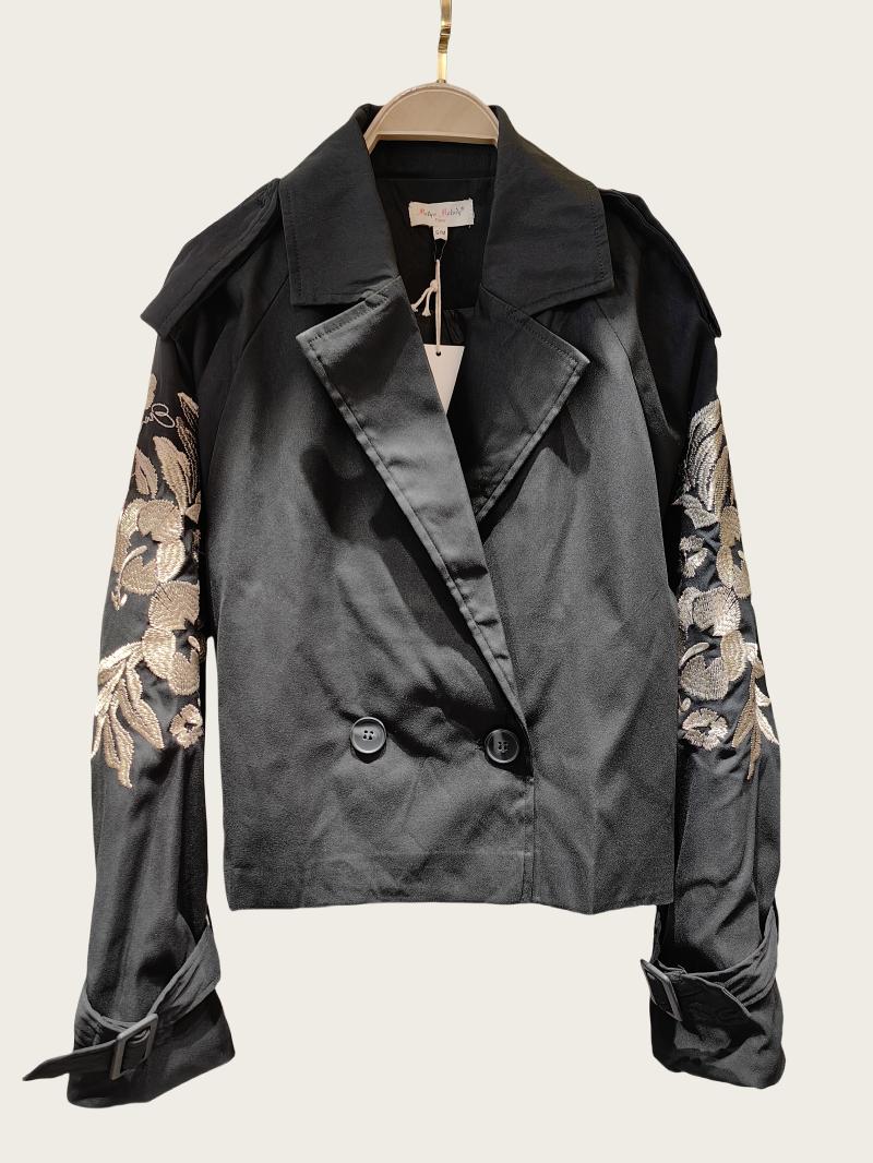 Trench brodé