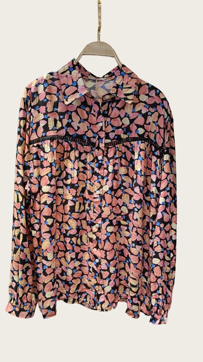 Chemise brodé imprimé