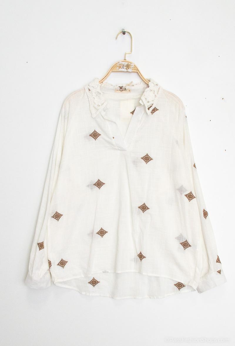 Chemise brodé