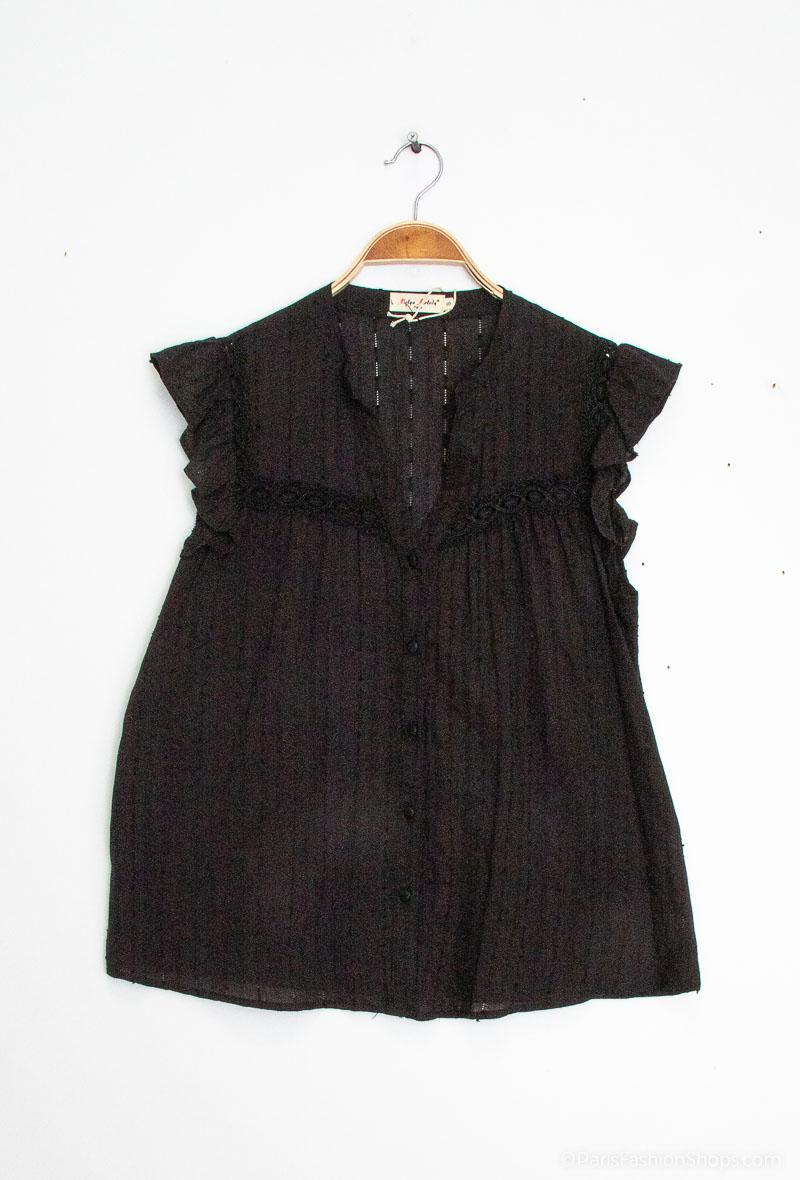 Chemise unis brodé