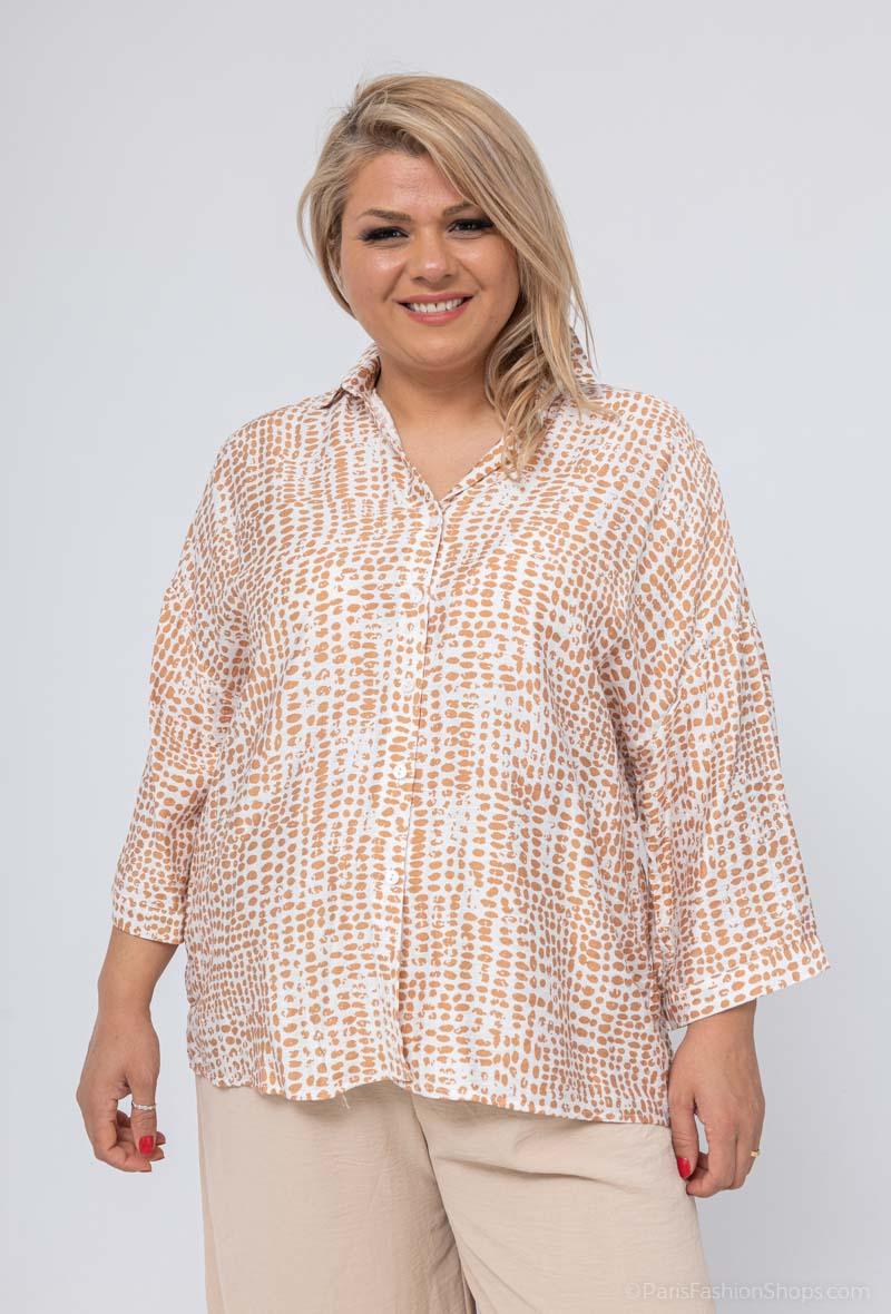 Chemise imprimé Grande taille