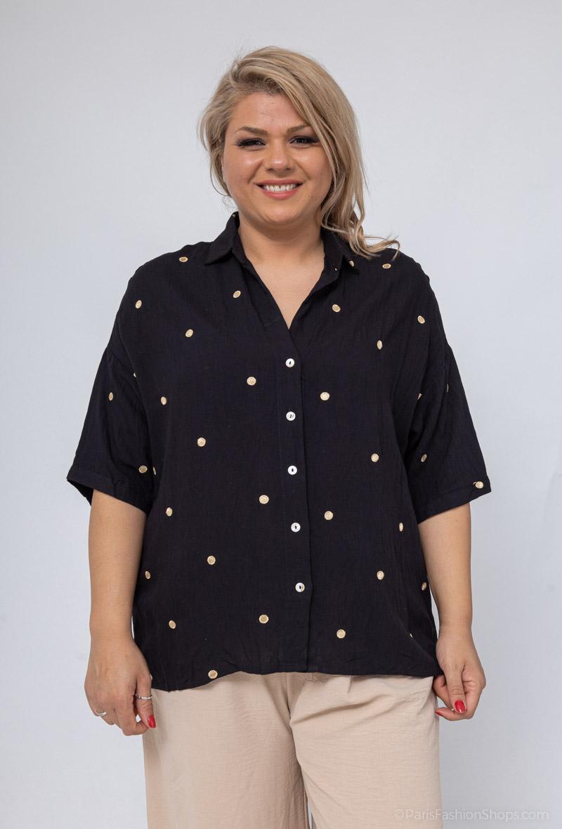 Chemise brodé Grande taille