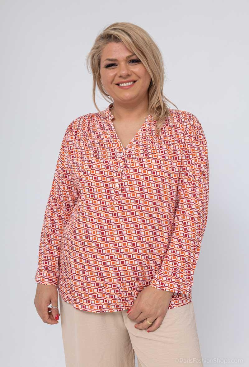 Chemise imprimé grande taille