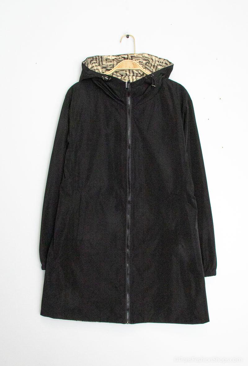 Veste imperméable imprimé réversible