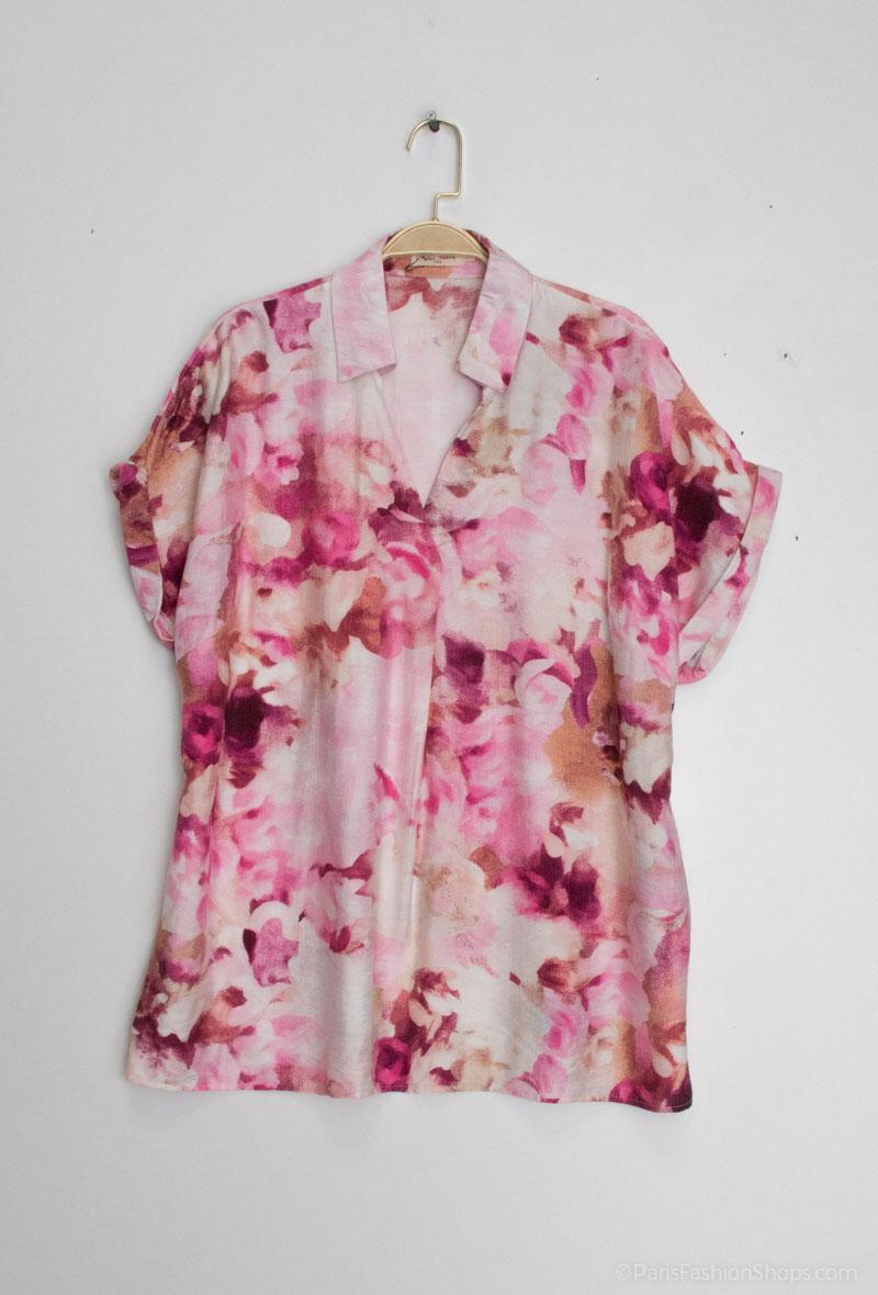 Chemise brodé Grande taille