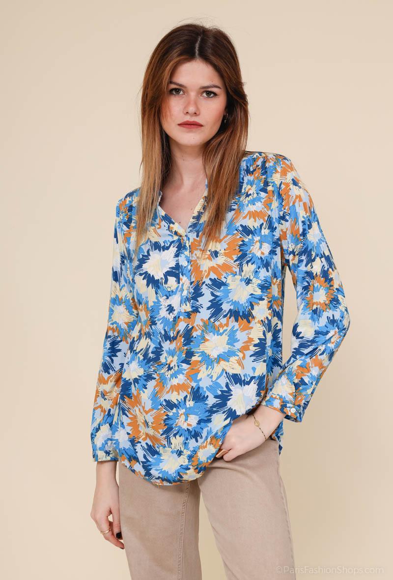 Chemise légère en imprimé