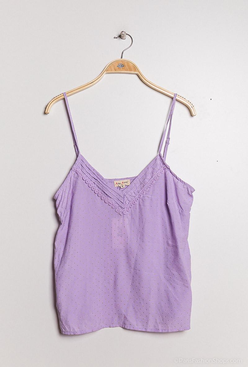débardeur broderie