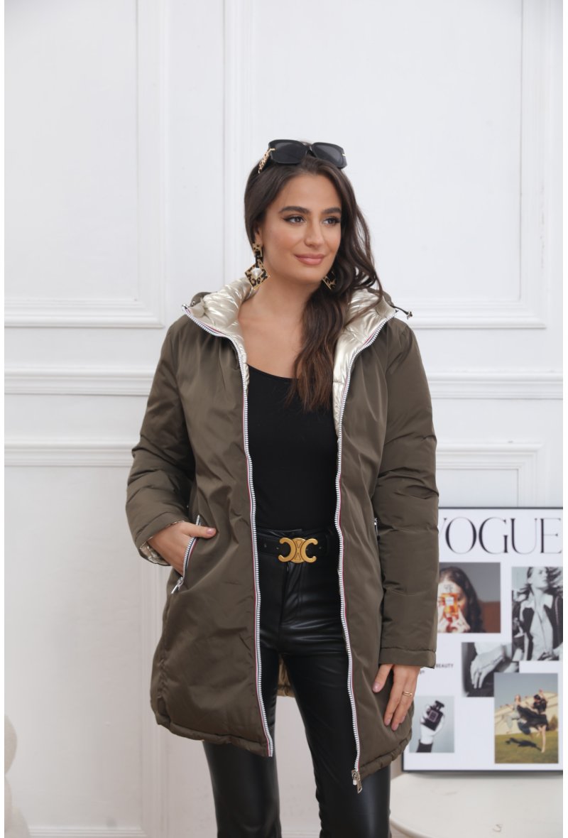 Doudoune imperméable réversible Mi-long