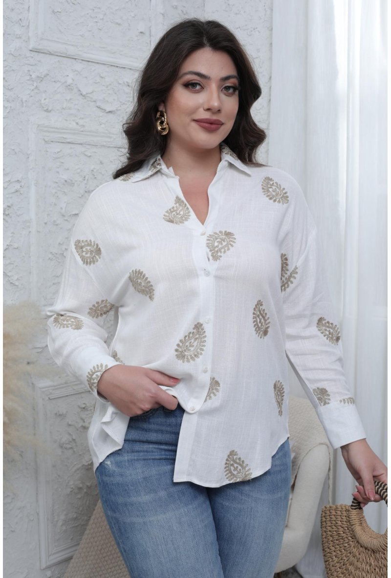 Chemise broderie Grande taille