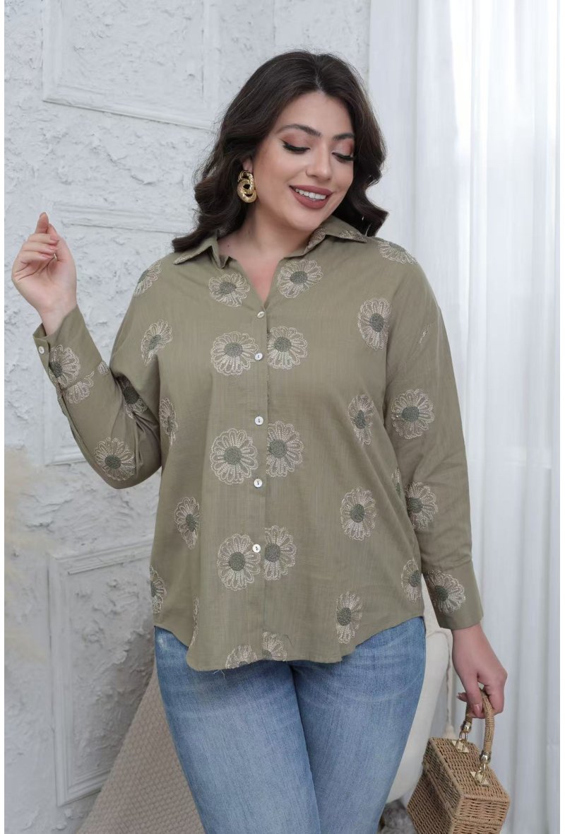Chemise broderie Grande taille