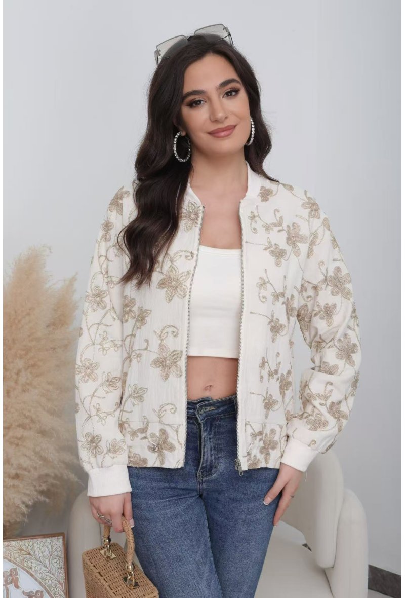 Veste bomber brodé